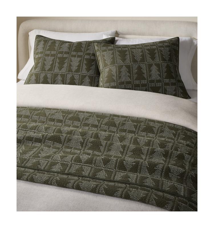 Reflections Matelasse Tree Bedspread & Pillowcase